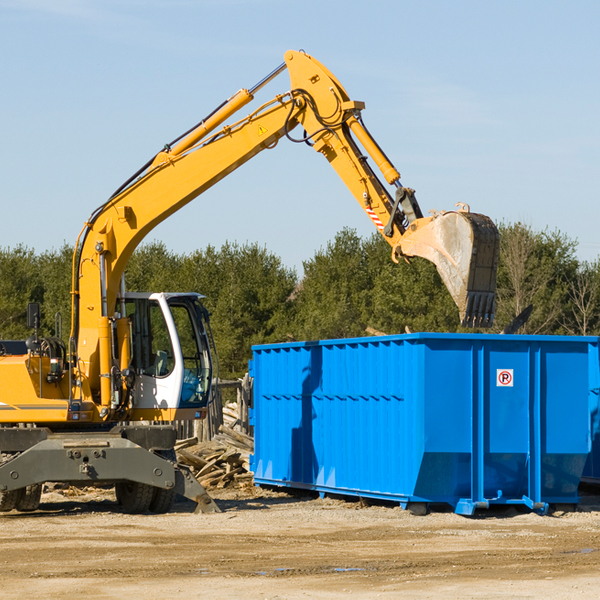 how many times can i have a residential dumpster rental emptied in Cotton Center